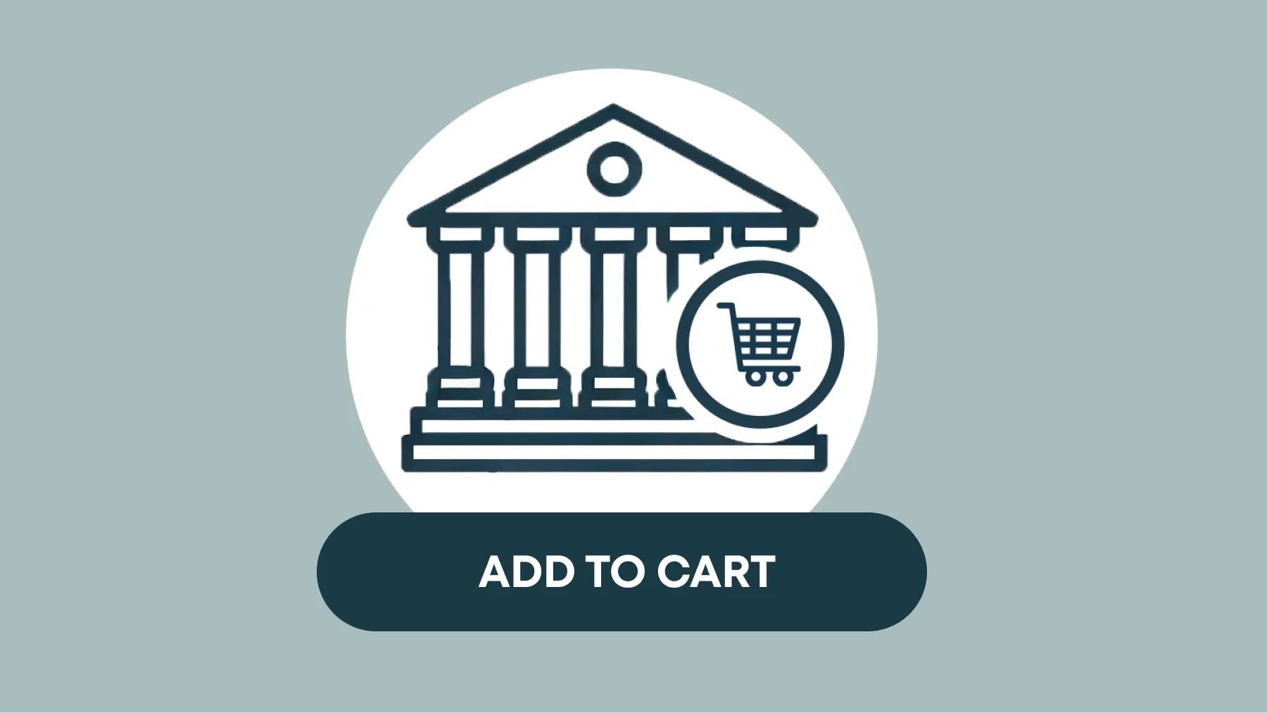 B2B institutional commerce icon and digital transformation graphic